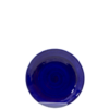 tallerken Ø 16 cm ensfarvet mørk blå spansk keramik farverig keramik håndmalet