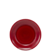 desserttallerken Ø 18,5 ensfarvet rød spansk keramik farverig keramik håndmalet