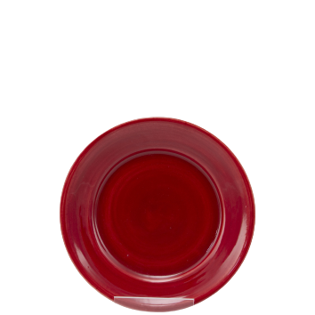 desserttallerken Ø 18,5 ensfarvet rød spansk keramik farverig keramik håndmalet