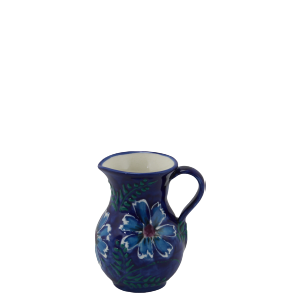 Anna blå mælkekande 200 ml spansk keramik farverik keramik håndmalet