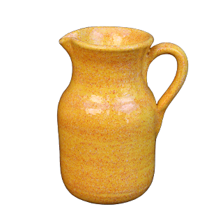 Kande, vand-, Rústico, Naranja , Spansk keramik orange kande håndmalet i farverigt keramik.