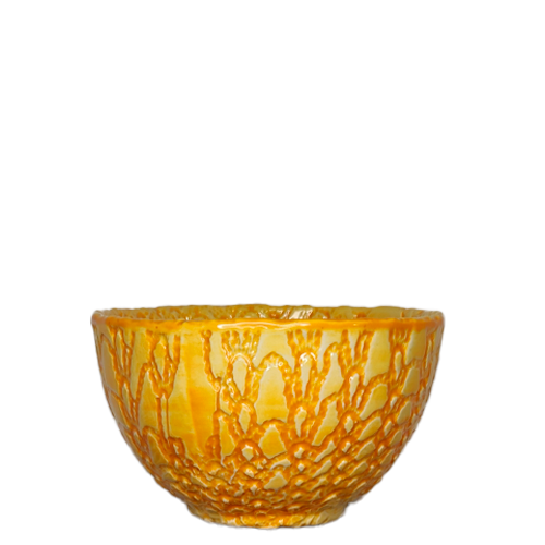 Skål 13,5 cm i farverigt spansk keramik håndmalet og unikt