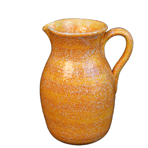 Vandkande i rústico naranja miel i håndlavet og håndmalet spansk farverigt keramik farveglæde og eksklusivt