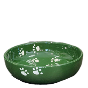 Oliva huellas skål 23 cm. Spansk keramik. håndmalet.