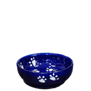 Azul Cobalto huellas skål 15 cm. Spansk keramik. håndmalet.