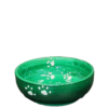 Cobre huellas skål 15 cm. Spansk keramik. håndmalet.